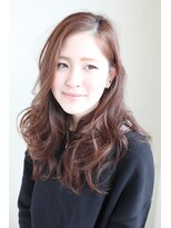 リッシュ(Hair&Eyelash Riche) 外はね外国人風カール/ツヤ髪ロング/ラベンダーベージュ/小顔