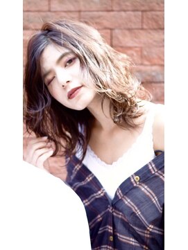 ラべリー 池袋(LOVELEY) ロブノーブルクラシカルバイヤージュチェリーレッドミディ☆