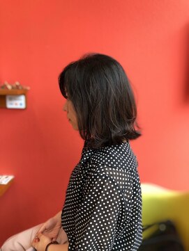 ライフヘアデザイン(Life hair design) ハネボブのネイビーブラウン