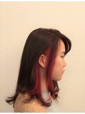 刈り上げセンターパートクラゲヘアーオリーブグレー47