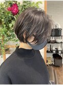 前髪なしハンサムショート