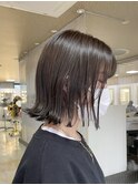 外ハネ×暗髪グレージュ(^^)