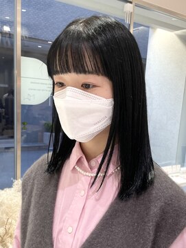 マイル 渋谷(mile) ブリーチなしブルーブラック