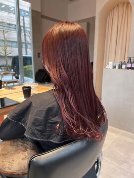 ガリカ 横浜(Gallica) 【後藤嵩広】艶感チェリーブラウン/フェミニンロング<横浜>