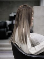 スラップス(SLAPS.)&nbsp;エアタッチ　バレイヤージュ　グレー　大野城　美容室