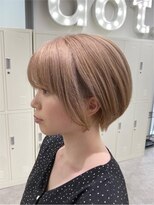 ヘアサロン ドット トウキョウ カラー 町田店(hair salon dot. tokyo color) 斜めバング/グレージュカラー/デザインカラー/シルキーベージュ