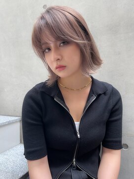 グロウバイニューヨークニューヨーク(Grow by NYNY) 【打越】外ハネ×ミディアム×モカラベージュ