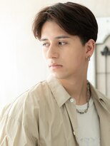 メンズヘア ビーセカンド 草加店(MENS HAIR B-2) キメすぎないツーブロックでマットブラウンマニッシュC草加