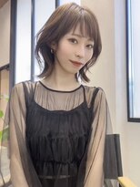 アース コアフュールボーテ 熊谷店(EARTH coiffure beaute)&nbsp;ベージュソフトウルフレイヤー_レイヤーボブ