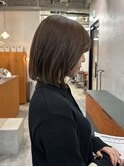 【Neelu__rie】ぱつっとボブ×オリーブベージュ