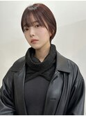 お手入れ楽ちん大人ショート×ぱっつん前髪