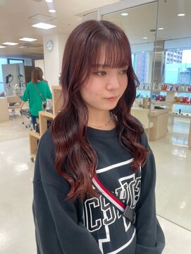 ケンジ 平塚ラスカ店(KENJE) お客様大人気カラー!!暖色系艶カラー!ピンクで女性らしく