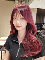 アフロート ギンザ(AFLOAT GINZA) 【Nanako。】ブリーチ1回チェリーピンク韓国ヘア