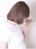 デザインカラーレイヤーカットウェットヘアオリーブベージュ0705
