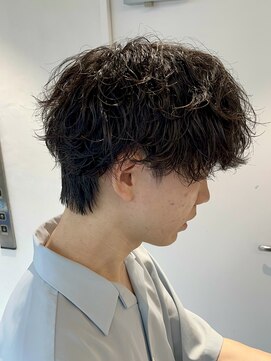 オーシャントーキョー(OCEAN TOKYO) 波巻きマッシュパーマメンズツイストスパイラルツーブロック