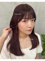 ソルトウォーター(SALT WATER)&nbsp;ピンクラベンダー/ブリーチなしダブルカラー/恵比寿/代官山