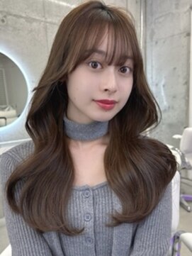 エヌアイ オモテサンドウ(ni omotesando) 憧れ韓国くびれヘア/顔まわりカットレイヤーカット艶髪黒髪