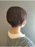 冬のニュアンスアンバーカラー＋ショート