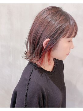 イル(ill) 外ハネ　バイオレット　イヤリングカラー　大須