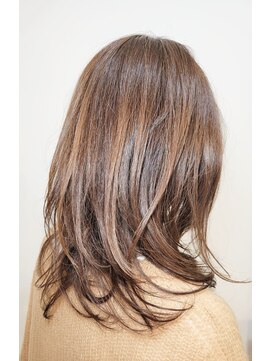 松本平太郎美容室 吉祥寺パートファイブ(PART5) セミディレイヤー×イノアカラー/30代40代50代60代