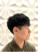 10代20代30代◎前髪ありオシャレマッシュツーブロ刈り上げパーマ