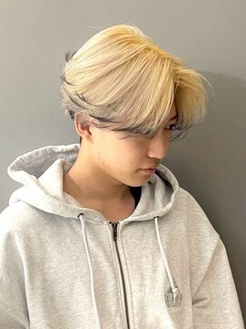 ワンズナゴヤ 名古屋栄店(ONE's NAGOYA) 韓国マッシュスペインカールスパイーキーショートブルーブラック