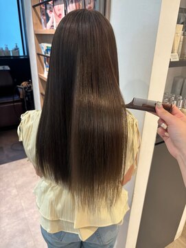 ユーフォリア 青山(Euphoria) 【担当きょうこ】髪質改善/艶感イルミナカラー/赤み消しベージュ