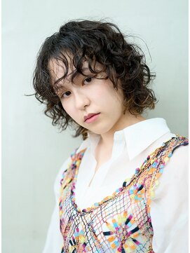 トオ(TOH) ボブレイヤーパーマ癖毛パーマくるくるパーマウルフパーマ