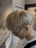 ジゼル 小倉(GiseL)&nbsp;波巻きパーマ/ホワイトベージュ