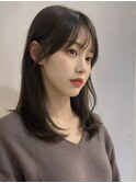 韓国ヘア 顔周りカット