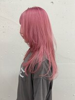 シーク 天神(SEEK)&nbsp;松尾菫菜/レイヤーカット/ハイトーンピンク/韓国ヘア