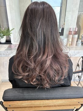 アイル(AILU) グラデーションカラー×グレーピンク