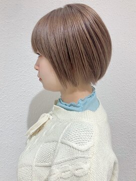 ビューティシモ 川越(Beautissimo) ミルクティーアッシュベージュ マッシュ ブリーチ 髪質改善