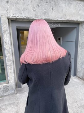 ワンズクロエ 原宿店(ONE's Chloe) 黒髪クラゲヘアーオリーブグレー小顔ココアベージュ原宿駅