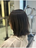 切りっぱなし　外ハネ　ハイライト