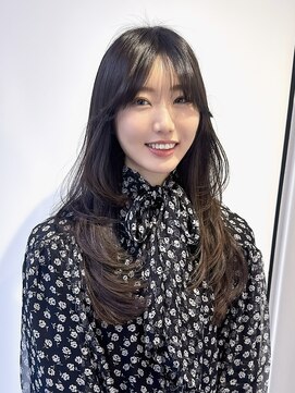 ニューヨークニューヨーク 梅田茶屋町店(NYNY) 2wayバング　レイヤーカット　ブリーチなしグレージュ