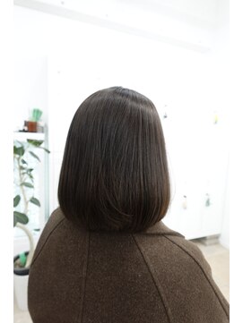 ディジョン 自由ヶ丘(Dijon) 韓国顔まわりレイヤーカットグレージュオリーブベージュブラウン