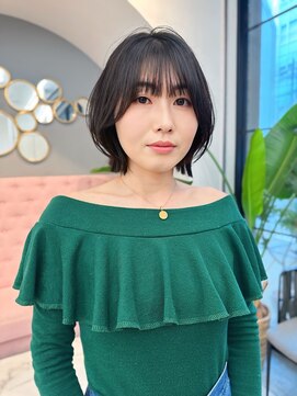 サンド 大阪梅田(sand) ココアベージュ/オリーブグレー/小顔