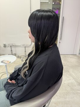 ロサ ファイブヘアー(Rosa..5Hair) ブルーブラック×ブラックロング
