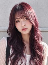 ウィーニード 栄(WENEED) カシスショコラ×韓国艶ロングウェーブ