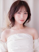 カバーヘア イヴ 戸頭店(COVER HAIR EVE)&nbsp;ひし形レイヤーハッシュウルフブリーチなしピンクブラウン20代a