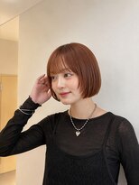 フォト 新宿三丁目(foto) 地毛風縮毛矯正韓国風顔まわりレイヤー小顔ボブ切りっぱなしボブ