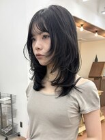 パークレーン アイス イヴェン(park lane ICI yeven)&nbsp;ブリーチなしオリーブベージュブラウンカラーレイヤーカット