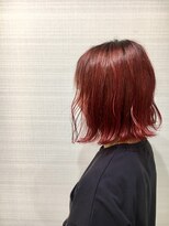 モヅ美容室 チェルム 四日市店(MOZ美容室 cheRm) 外ハネボブ ×ハイトーンカラー