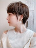 大人かわいい小顔ひし形ショートボブ20代30代40代表参道