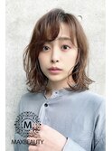 {MAXBEAUTY GINZA}セミウェット重軽ウェーブロブヘアー☆