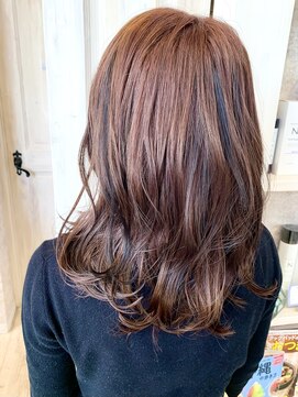 キャアリー(Caary) 福山市美容室 人気Caary ピンクブラウン ローライト