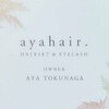 アヤヘアー(ayahair.)のお店ロゴ