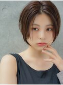 前髪長め大人ショートボブ20代30代40代【AIN.表参道】川原大地