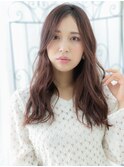 浅草/髪質改善/ショコラピンク×大人巻きレイヤーロングb